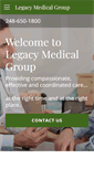 Mobile Screenshot of legacyclinicians.com