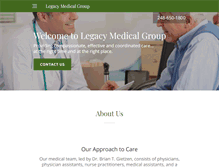 Tablet Screenshot of legacyclinicians.com